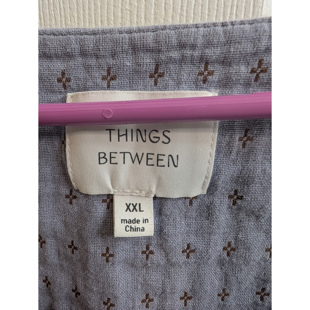 Things Between Puff Sleeve Square Neck Gauze Top … - image 5